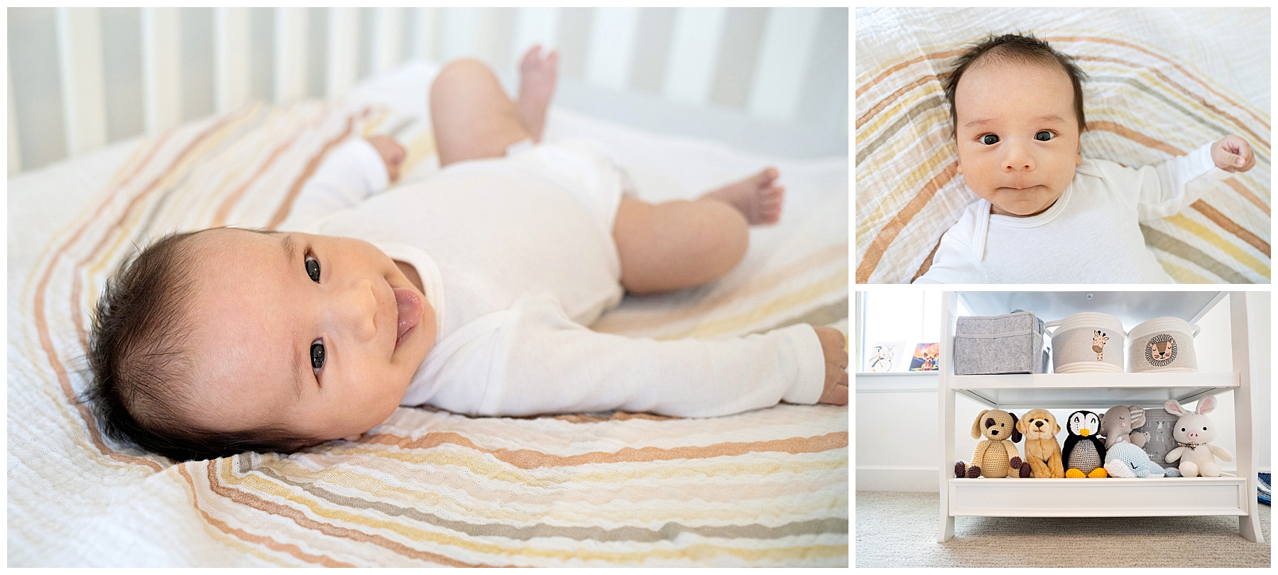 Newborn photos at home in nursery